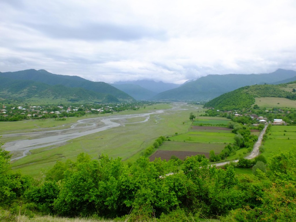 Pankisi Valley and Alazani River from Queen Tamars monument