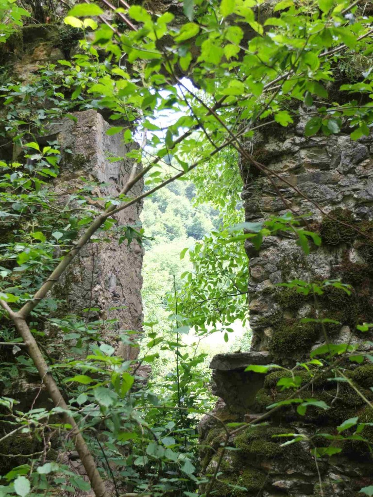 Ruins of old houses in Birkiani