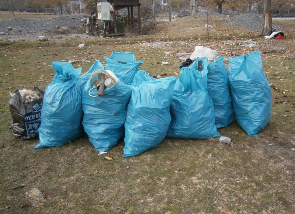 Bags full of rubbish